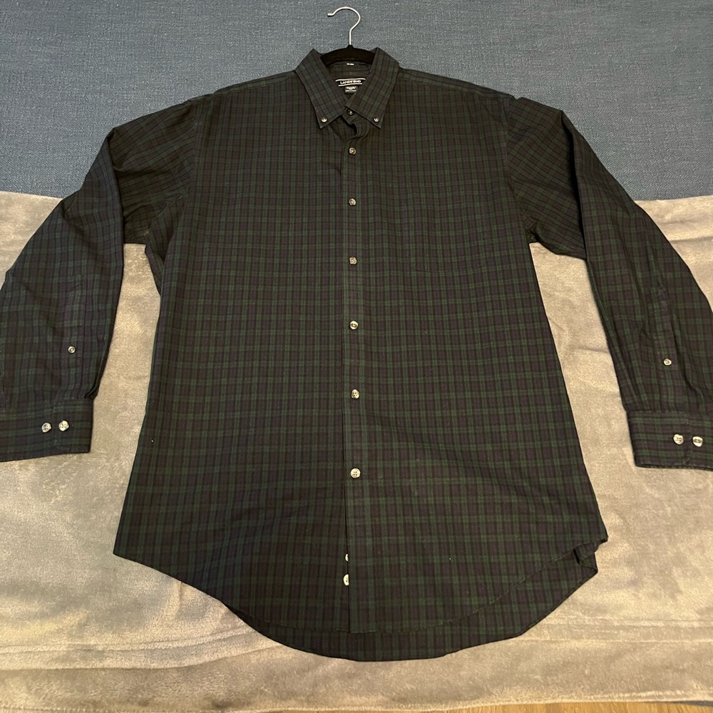 Lands End Black Watch Button Down